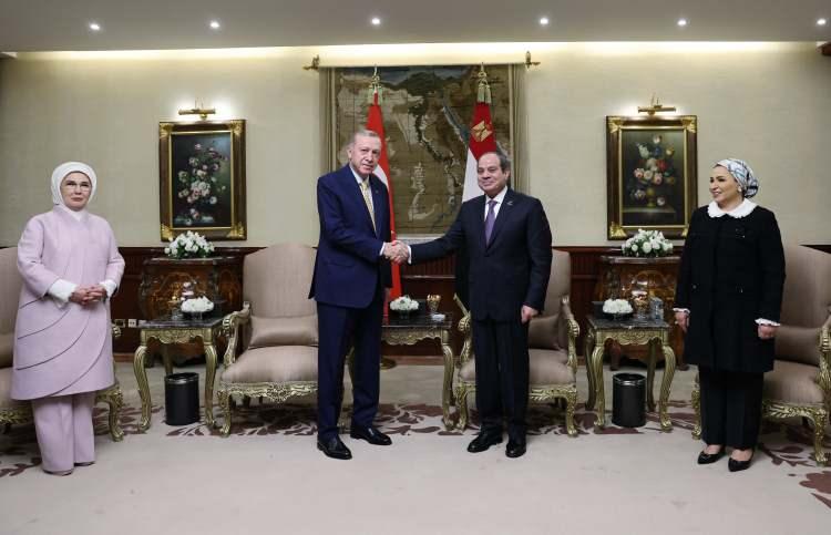 <p>Erdoğan’a Mısır ziyaretinde <a href=