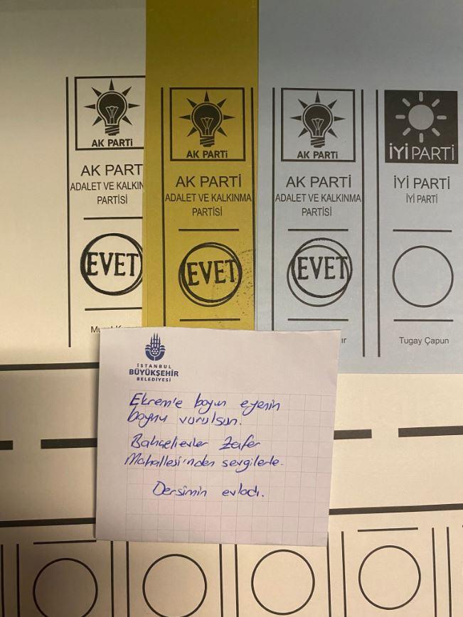 <p>Alevi vatandaşlar Ekrem İmamoğlu'na yönelik tepkilerini seçimdeki tercihleri ve notlarıyla gösterdiler. </p>