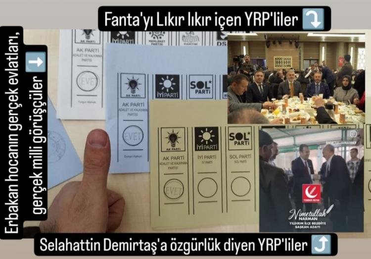 <p>AK Parti Çankaya adayı Duhan Kalkan'a oy veren bir seçmen ise Yeniden Refah Partisi'ne tepki gösterdi. </p>
