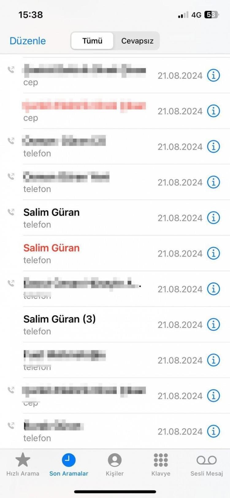 <p>HTS kayıtlarının incelenmesinde toplam 352 saniye konuşma yapıldığı görüldü. Jandarma, Salim Güran'ın aradığı kişinin, Diyarbakır'da yaşayan amcasının oğlu Mehmet Şerif Güran olduğunu, 21 Ağustos günü Antalya'nın Kemer ilçesi Beldibi Mahallesi’ndeki bir otelde ailesiyle <a href=