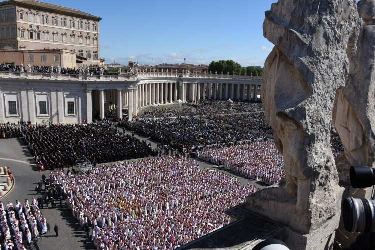 <p>Papa Francis'in cenaze töreninden görüntüler.</p>
