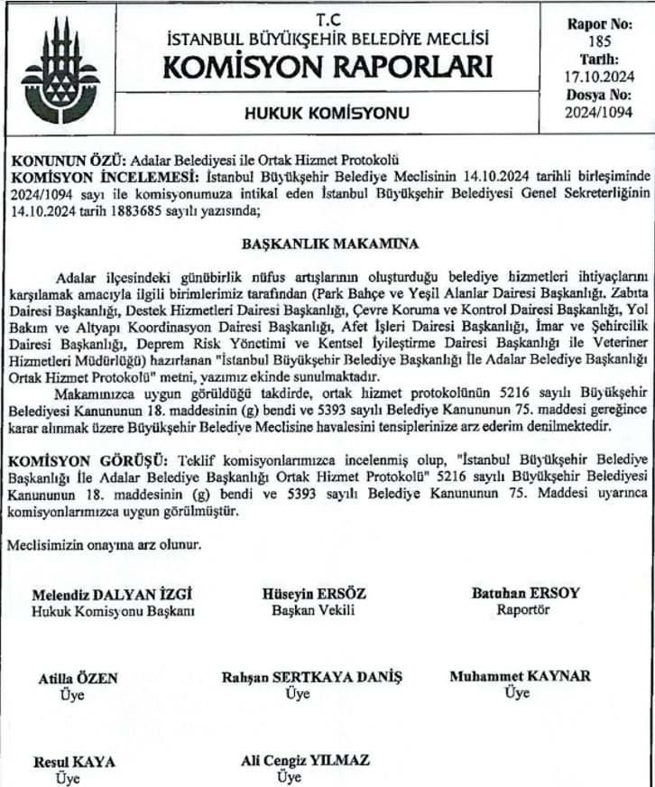 <p><strong>ADALAR</strong></p>
<p>Adalar Belediyesi’nde de 118 çalışanı kapsayan Toplu İş Sözleşmesi (TİS) görüşmeleri devam ederken imzalanan bu protokol, çalışanlar arasında kaygı yarattı. Adalar Belediyesi’nde bir süredir devam eden TİS sürecinde anlaşma sağlanamadı ve uzlaşmazlık tutanağı tutuldu.</p>