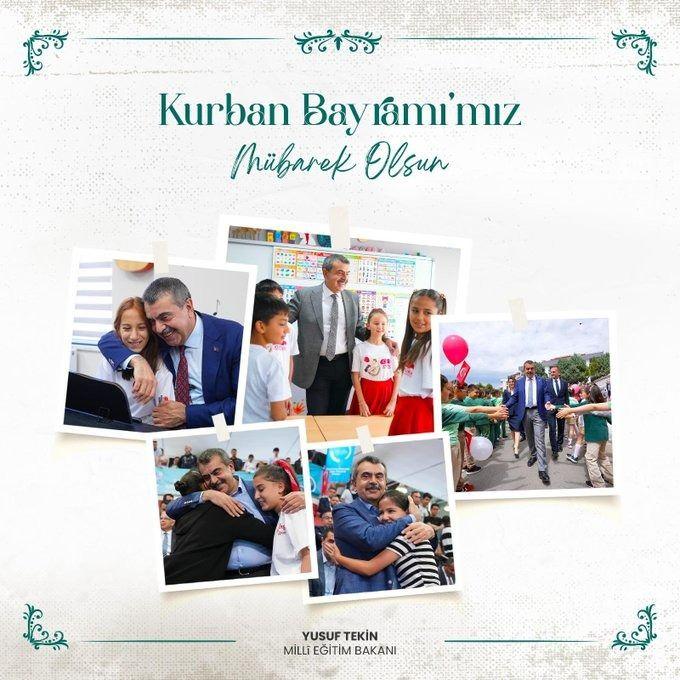 <p><em><strong>Bayramlar, zamanın gündelik akışında bizi durup düşünmeye, birbirimize daha yakından bakmaya ve insana dair olanı yeniden hatırlamaya çağırır. Kurban Bayramı da yüreklerimizi saf niyetlerle tazelediğimiz manevi duraklardan biridir. Öğretmenlerimizin ve ailelerimizin, bu anlam dünyasını yeni nesillere aktarmada en büyük rolü üstlendiğine gönülden inanıyorum. Başta Gazze olmak üzere dünyanın pek çok yerinde zulüm altında bayrama kavuşan kardeşlerimizi unutmadan, onları dualarımızla ve imkânlarımızla kuşatmamız gerektiğini de bir kez daha hatırlatmak isterim. Mübarek Kurban Bayramı'nı kalplerinizde hissedeceğiniz, birlikteliğin gücünü daha derinden kavrayacağınız, sevincinizi sevdiklerinizle paylaşacağınız bir şekilde geçirmenizi temenni ediyorum. Bu vesileyle aziz milletimizin ve tüm İslâm âleminin Kurban Bayramı'nı en kalbî duygularımla kutluyorum.</strong></em></p>