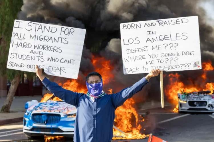 <p>Los Angeles Polis Departmanı (LAPD) Şefi Jim McDonnell'ın protestocuların