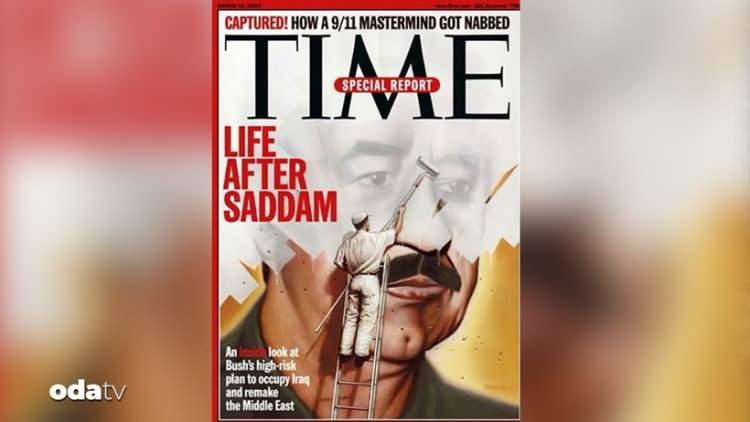 <p>TIME dergisi daha önce de Saddam ve Kaddafi için de mesaj içeren görseller kullanmıştı.</p>

<p>10 Mart 2003 tarihli dergide Saddam Hüseyin'in fotoğrafı kullanılarak, "Saddam'dan Sonra Hayat" başlığına yer verilmişti.</p>
