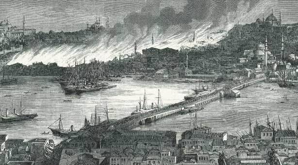 <p><span style="color:#B22222"><strong>1660 İstanbul Yangını</strong></span></p>

<p> </p>

<p>(Sultanahmet - Eminönü çevresi)<br />
Tarih: 24 Temmuz 1660</p>

<p><span style="color:#B22222"><strong>Zarar:</strong></span></p>

<p>4000'e yakın ev, camiler, hanlar ve kervansaraylar kül oldu.</p>

<p>Osmanlı döneminin en yıkıcı yangınlarından biri.</p>
