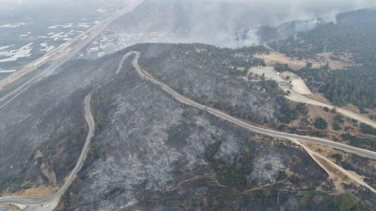<p>Gürsu ilçesine bağlı Karahıdır ve İğdir ile Osmangazi'nin Avdancık köyündeki çamla bezeli ormanlık alandan geriye kül yığınları kaldı. Yangının enerjisi, sabaha karşı rüzgarın etkisini azaltmasıyla büyük oranda düştü. Ancak bölgede zaman zaman alevlenmeler yaşanırken, rüzgarın yeniden alevleri tetiklemesi ihtimaline karşı, orman, itfaiye ve belediye ekipleri müteyakkız durumda.</p>

