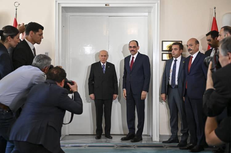<p>Bu kapsamda MİT Başkanı Kalın, MHP lideri Devlet Bahçeli ile görüştü.</p>
