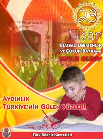 Genelkurmay Başkanlığı, 23 Nisan Ulusal Egemenlik ve Çocuk Bayramı dolayısıyla 5 afiş hazırlattı. afişlerin birindeki büyük harflerle yapılan MİLLİ EGEMENLİK vurgusu dikkat çekti.