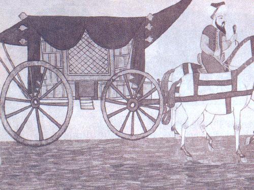18. yüzyıla ait bir harem arabası