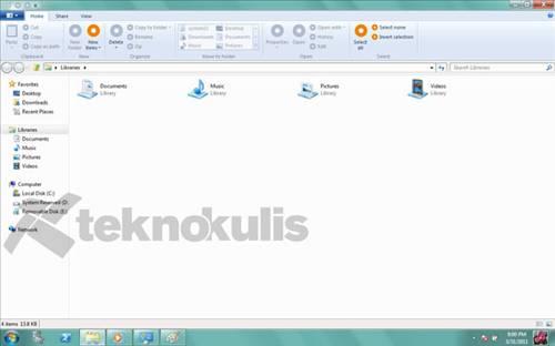 Windows 8 Ribbon Arayüzü