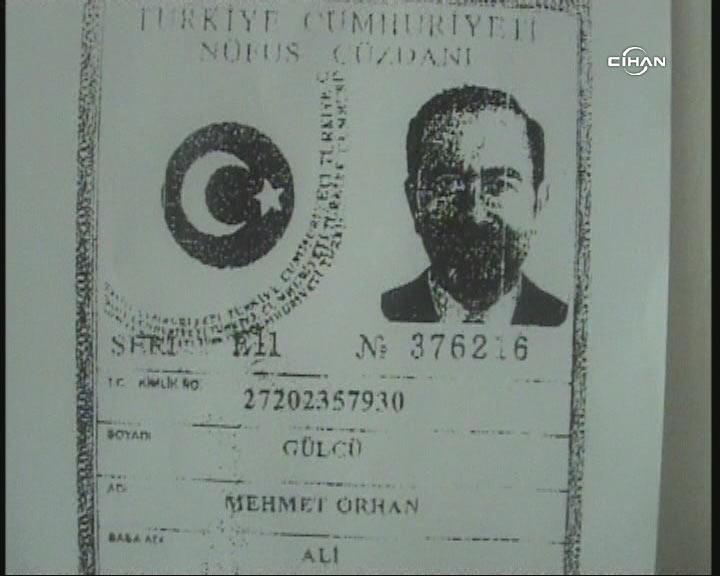 Tuğgeneral Levent Ersöz için 'Mehmet Orhan Gülcü' adına düzenlenen kimliğin 12 Mayıs 2008 günü Burdur'da yenilendiği ortaya çıktı.