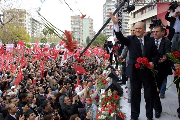 Bahçeli'nin Adana mitingi: Bahçeli, Adana'da, Uğur Mumcu Meydanı'nda partisince düzenlenen mitingde vatandaşlara hitap etti.