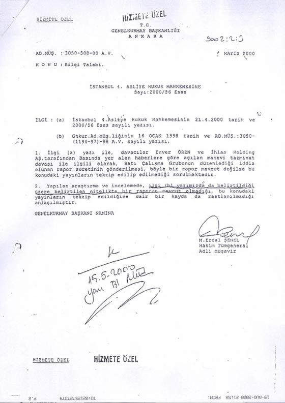 TÜMGENERAL'İN ŞOK CEVABI...