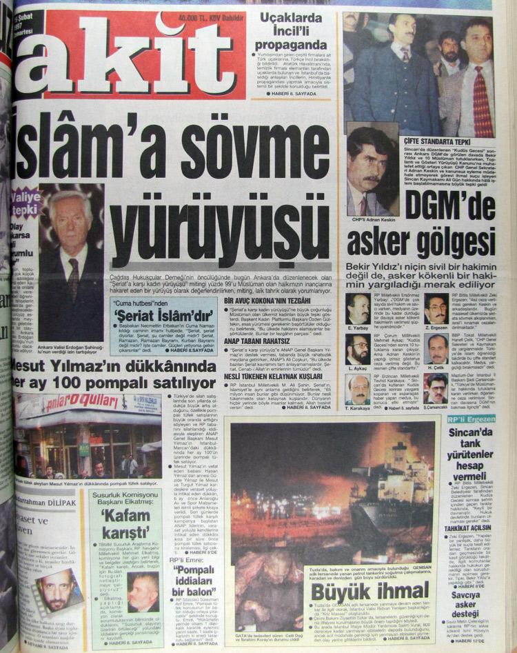 15 Şubat 1997 Akit