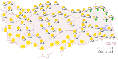 Hava durumu haritası 28.06.2008