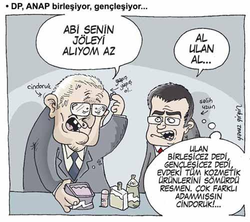 Aylık Mizah dergisi Cafcaf'ın Haziran sayısında darbe anayasasının değiştirilememesini kapağına aldı. Haziran bitti bitecek bir adım atılmadı. Eski Anayasa yerinde CafCaf bayilerde sizi bekliyor.