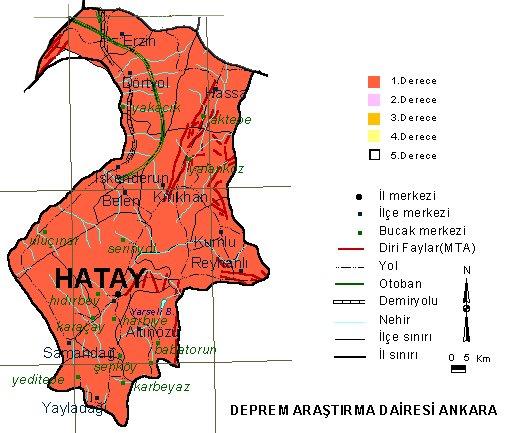 Türkiye'nin tüm illerinde fay hatları bulunuyor ve hemen hemen her il deprem riski ile karşı karşıya. İşte Türkiye'nin il il deprem haritası;
