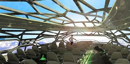 Dünyaya kuşbakışı bakmak ve bulutları seyretmek için gelecekte cam kenarına oturmanız gerekmeyecek. Airbus'ın 2050 yılında hizmete alacağı transparan kabinli uçak, yolcularına bulutlara değecekmiş hissini verecek ve yıldızları koltuklarına taşıyacak.

Uçak, kuşların kemiklerini temel alan özel bir yapı teknolojisi sayesinde panoramik bir kabine sahip olacak. Özel malzemeler hem gerekli sertliği sağlayacak hem de yolcuların çevresini bütünüyle seyredebileceği transparan yapıyı oluşturacak.