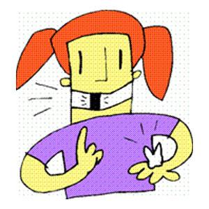 2- Diş d&uuml;şmesi: Dişler yalnızca g&uuml;lerken veya ısırırken ortaya &ccedil;ıkar. Diş, &ouml;zg&uuml;ven kaybına uğranan bir durumu temsil eder.