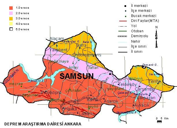 Türkiye'nin tüm illerinde fay hatları bulunuyor ve hemen hemen her il deprem riski ile karşı karşıya. İşte Türkiye'nin il il deprem haritası;