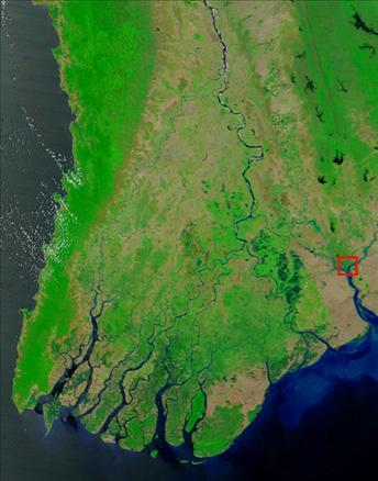 15 Nisan 2008; Güney Asyayı vuran Nergis Kasırgası öncesinde Burma
