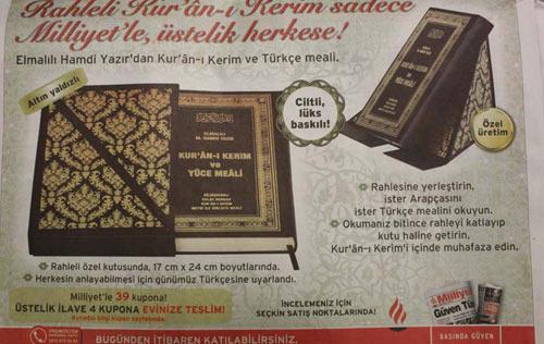 Kampanya reklamı gazetede yayınlanmaya başladığında, rahlelerin patenti elinde bulunan firmaya ilişkin hiçbir ibare reklamlarda kullanılmadı.