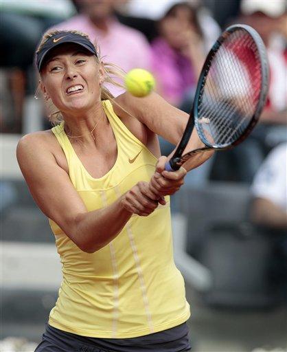 Roma Açık Tenis Turnuvası'nın kadınlar finalinde, 6 numaralı seribaşı Avusturyalı Samantha Stosur'u 6-2 ve 6-4'lük setlerle 2-0 yenen 7 numaralı seribaşı Rus Maria Sharapova, şampiyon oldu.