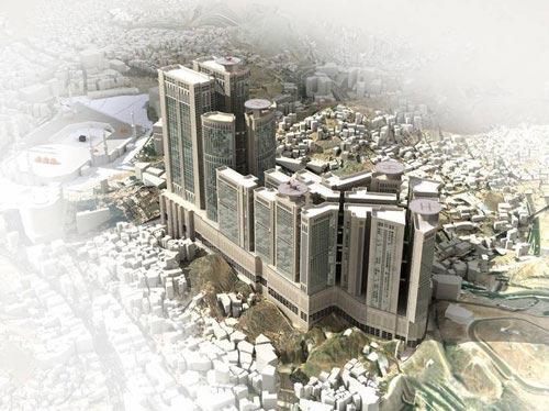 Mekke'nin yanında projesi başlayan inşaatlar...