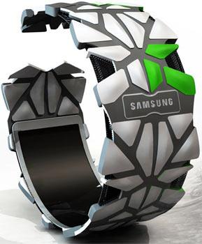 <strong>Samsung Bilezik Akıllı Telefonu:</strong> Erik Campbell'in tasarımı. Bu akıllı telefon daha çok sporcular, maceracılar ve teknoloji düşküleri kullanacak gibi görünüyor.