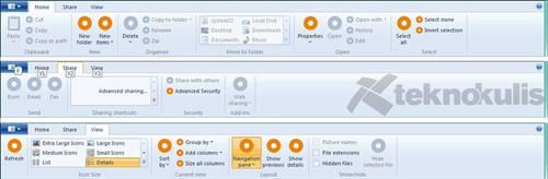 Windows 8 Ribbon Arayüzü

Windows 8'de çoğu pencerede son Microsoft Office sürümlerinden alışkın olduğumuz Ribbon arayüzünün kullanılacağı da kulislerde konuşuluyor. Uzak bir ihtimal değil, oldukça kullanışlı olur Windows Explorer'a entegre edilirse.