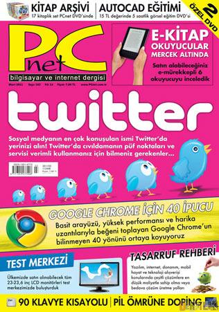 <b>PCNette Twitter Dosyası</b><br><br>

Türk halkının "direct message" özelliğini kullanarak bedava sms atmayı keşfetmesinden sonra ülkemizdeki patlamasını yaşayacak olan servis ağı Twitter, PCNet dergisinin kapak konusunu oluşturuyor. Derginin dosya konusu:
Her yönüyle Twitter: Sosyal medyanın en çok konuşulan ismi Twitterda yerinizi alın! Twitterda cıvıldamanın püf noktaları ve servisi verimli kullanmanız için bilmeniz gerekenler