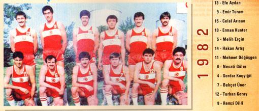 1982 Yılında A Milli Basketbol Takımımız