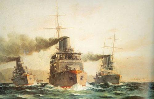 12. 00: Müstahkem mevkiinde muhabere santralımız isabet aldı, karargâhla savunma hatlarımızın irtibatı kesildi. Triumph, Çanakkaleyi döverken, Çimenlik Tabyasında büyük bir patlamayla cephanelik havaya uçtu.