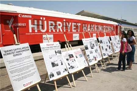 Hürriyet Treni Batman'da böyle protesto edildi...