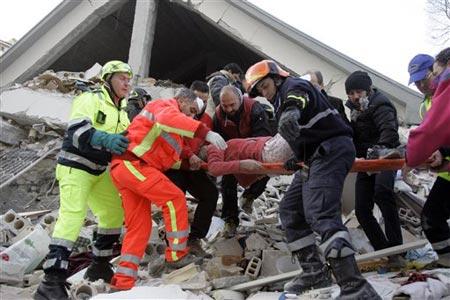 İtalya'dan Deprem Görüntüleri