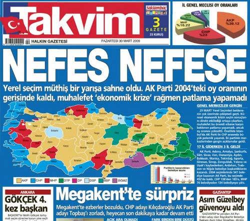 Gazetelerin Seçim Manşetleri