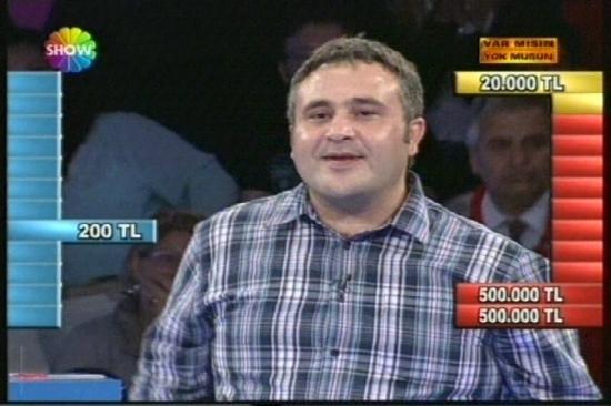 Sonunda beklenen oldu... Show TVde Acun Ilıcalının sunduğu Var mısın yok musun yarışmasında bir yarışmacı 128 milyarı reddedek kutuya gitti ve 500 milyarı kazandı.