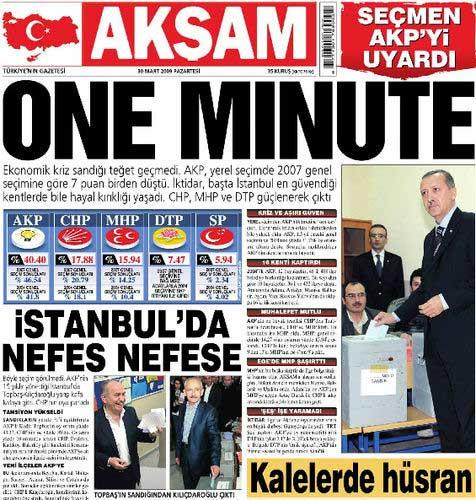Gazetelerin Seçim Manşetleri