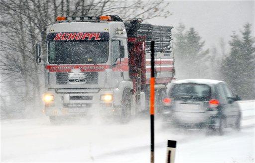 AP'nin objektifinden Avrupa'dan kar manzaraları