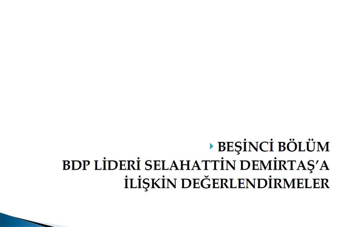 BDP LİDERİ SELAHATTİN DEMİRTAŞIN İMAJI