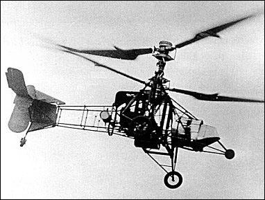 1935'de Lois Brequet'in helikopteri, koaksiyel yapıda ve günümüzdekilere oldukça benzeyen pal dizaynı ile 44 kilometrelik bir uçuş gerçekleştirdi.