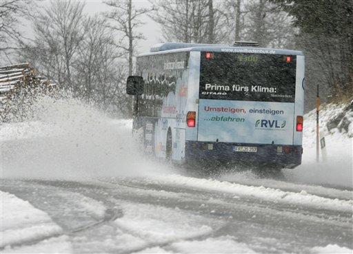 AP'nin objektifinden Avrupa'dan kar manzaraları