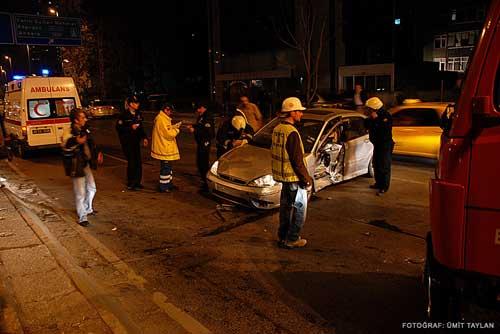 Levent'te meydana gelen kaza sonrası çekilen fotoğraflar