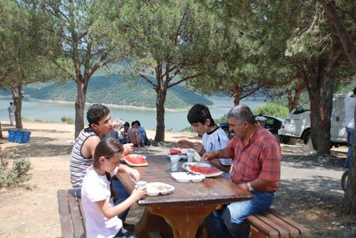 Aile için piknik alanları