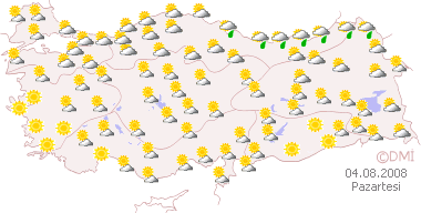 Bölge bölge haritalı hava durumu