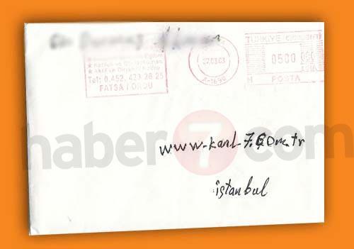 E-mektup olayını farklı anlamış. Ancak mektup yine de adrese teslim.