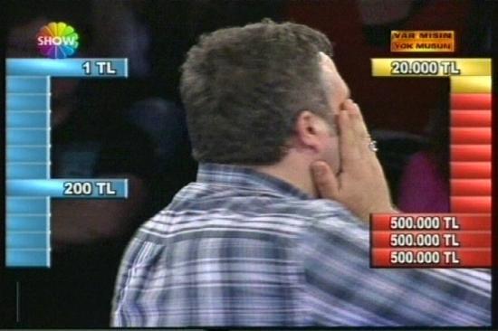 Sonunda beklenen oldu... Show TVde Acun Ilıcalının sunduğu Var mısın yok musun yarışmasında bir yarışmacı 128 milyarı reddedek kutuya gitti ve 500 milyarı kazandı.