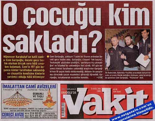 VAKİT: O ÇOCUĞU KİM SAKLADI