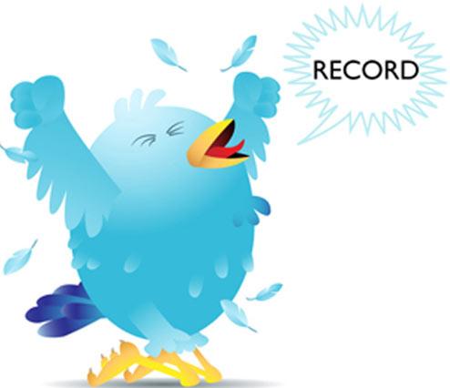 Son olarak, Twitterda bir saniyede atılan en çok tweet rekorunun nasıl kırıldığını biliyor musunuz? Bu rekor, Barack Obamanın ABD Başkanlığını kazandığı, Usame bin Ladinin öldürüldüğünün açıklandığı, NBA yada Şampiyonlar Ligi finalinin oynandığı veya Şilili madencilerin kurtarıldığı anlara ait değil.